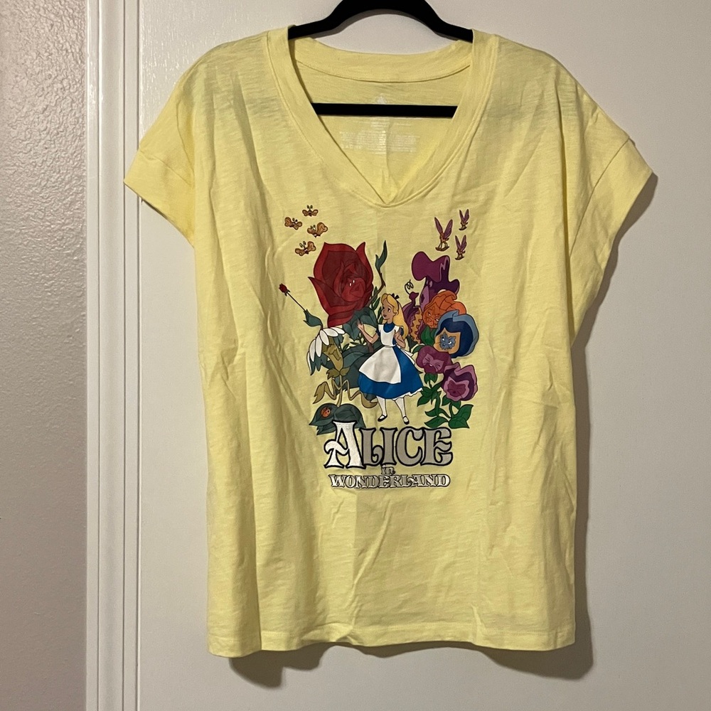 Disney Alice in Wonderland Yellow Tee